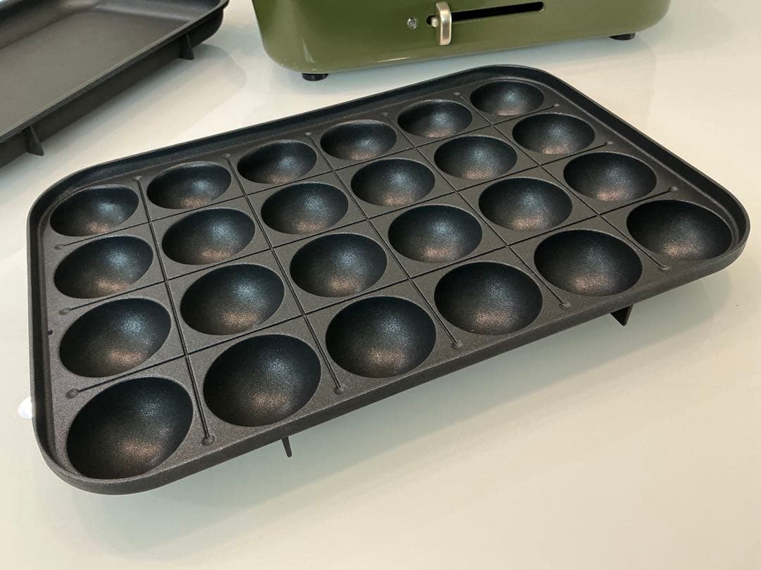 BRUNO コンパクトホットプレート（モスグリーン）／プラス別売り平プレート