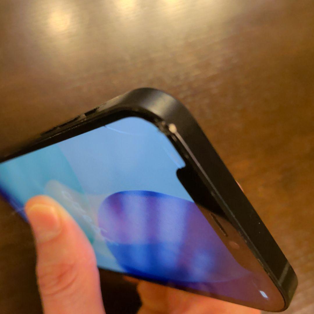 iPhone 12 128G black 左上画面割れ　中古