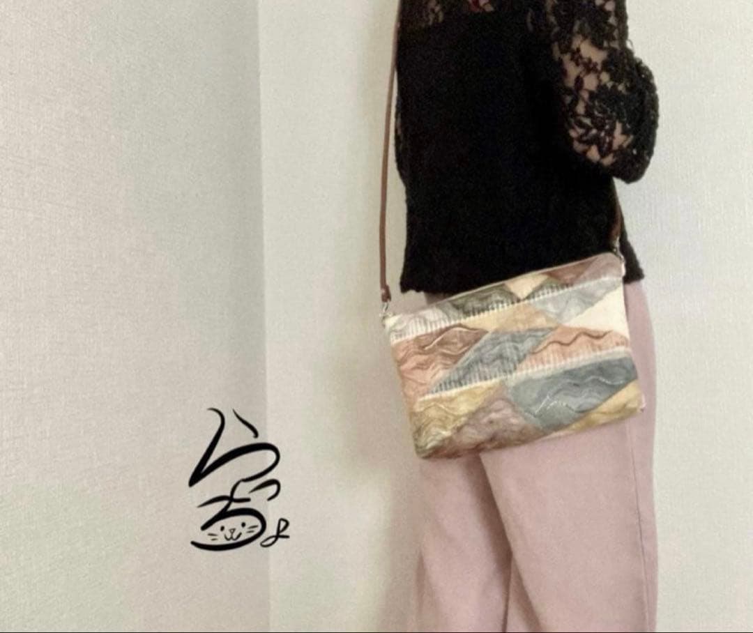 帯リメイク 夏帯 クラッチバッグ