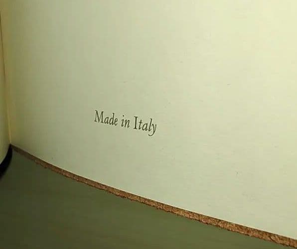 【未使用品】イタリア製 フィレンツェ 手帳・メモ帳 黒色 革使用 希少・レア品
