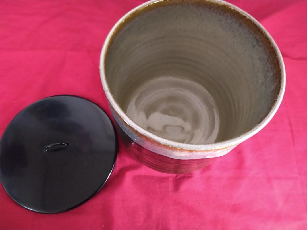 茶道具　瀬戸釉　西尾香斉　　水指　　一重口