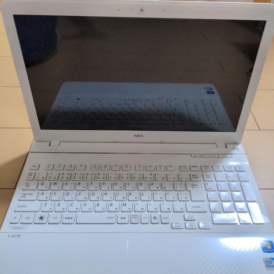 NEC Lavie ノートPC 本体 ACアダプタ付き PC-ls150hs6w