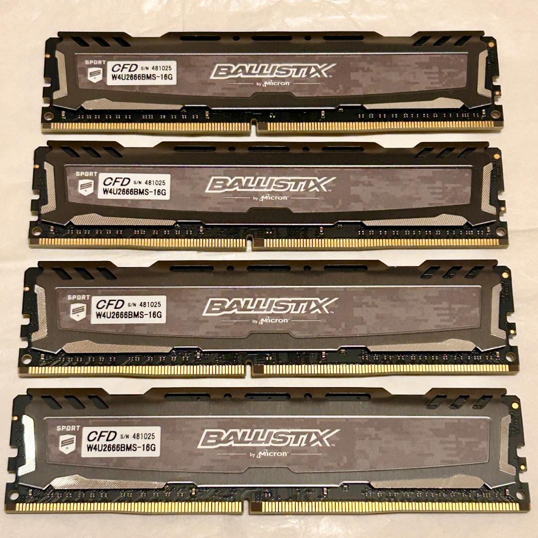 W4U2666BMS-16G (4枚：64GB) CFD　4枚セット