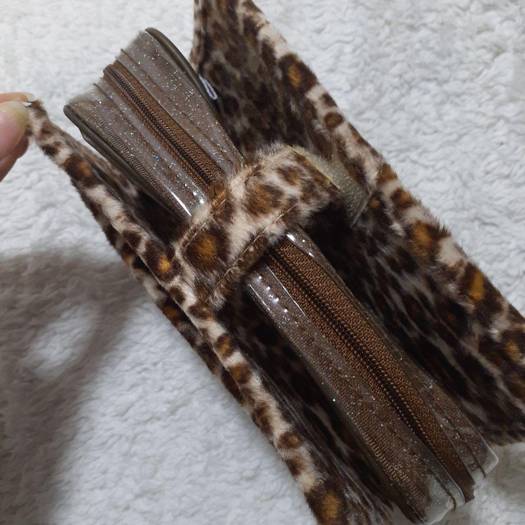 未使用　レオパード　ヒョウ柄　筆箱　ペンケース　平成レトロ　平成女子　レア　希少