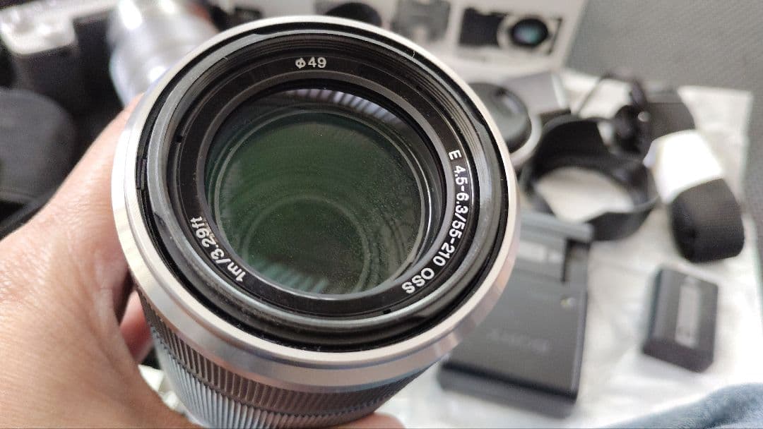 SONY NEX-5 ミラーレスカメラ E 55-210mmレンズ付き