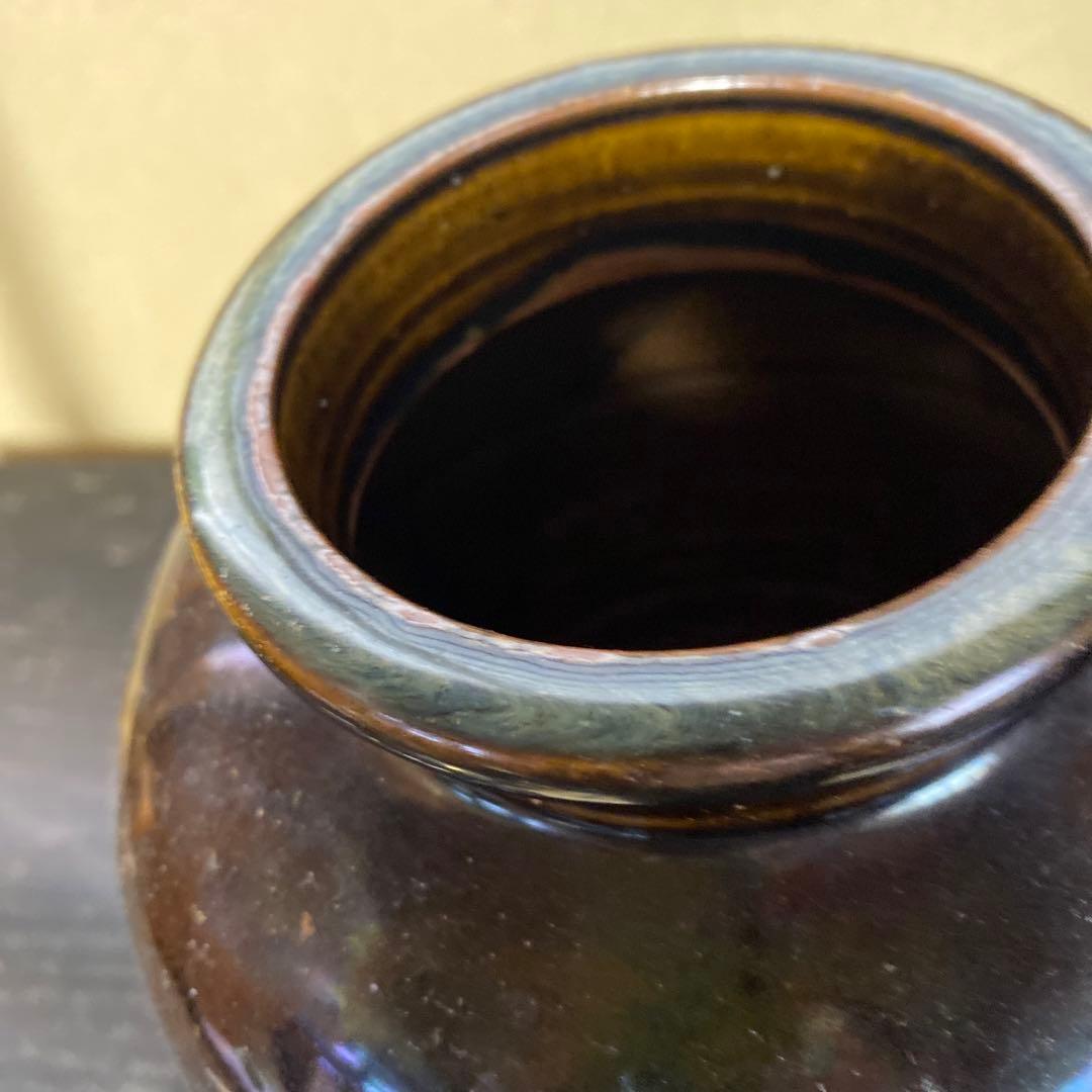 曜変茶入壺【桐箱付】