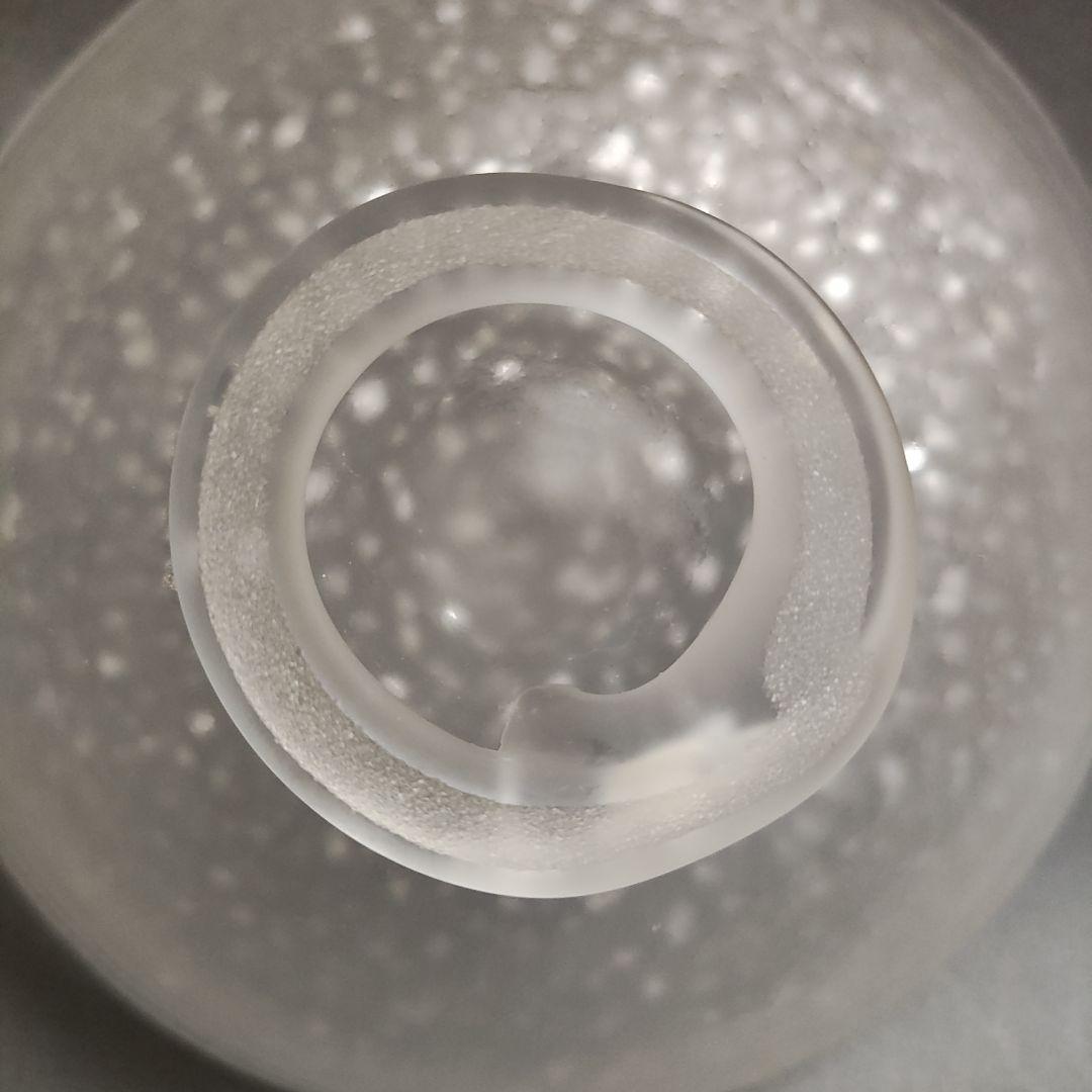 堀口硝子　ぎやまん銀散し茶碗　義山茶碗　ガラス茶碗