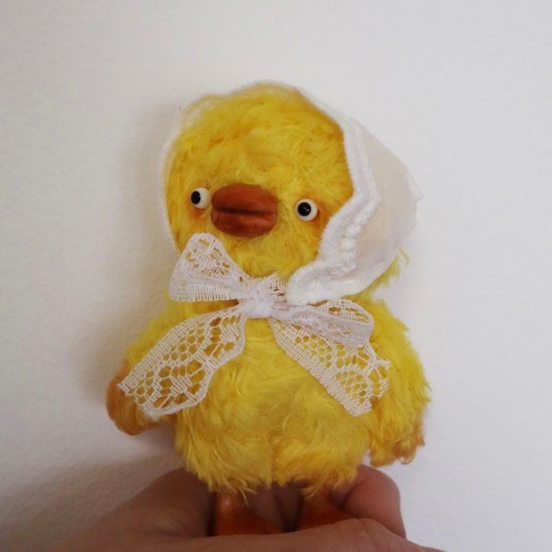 モコモコアヒルちゃん ぬいぐるみ 海外作家様 ハンドメイド アーティストベア