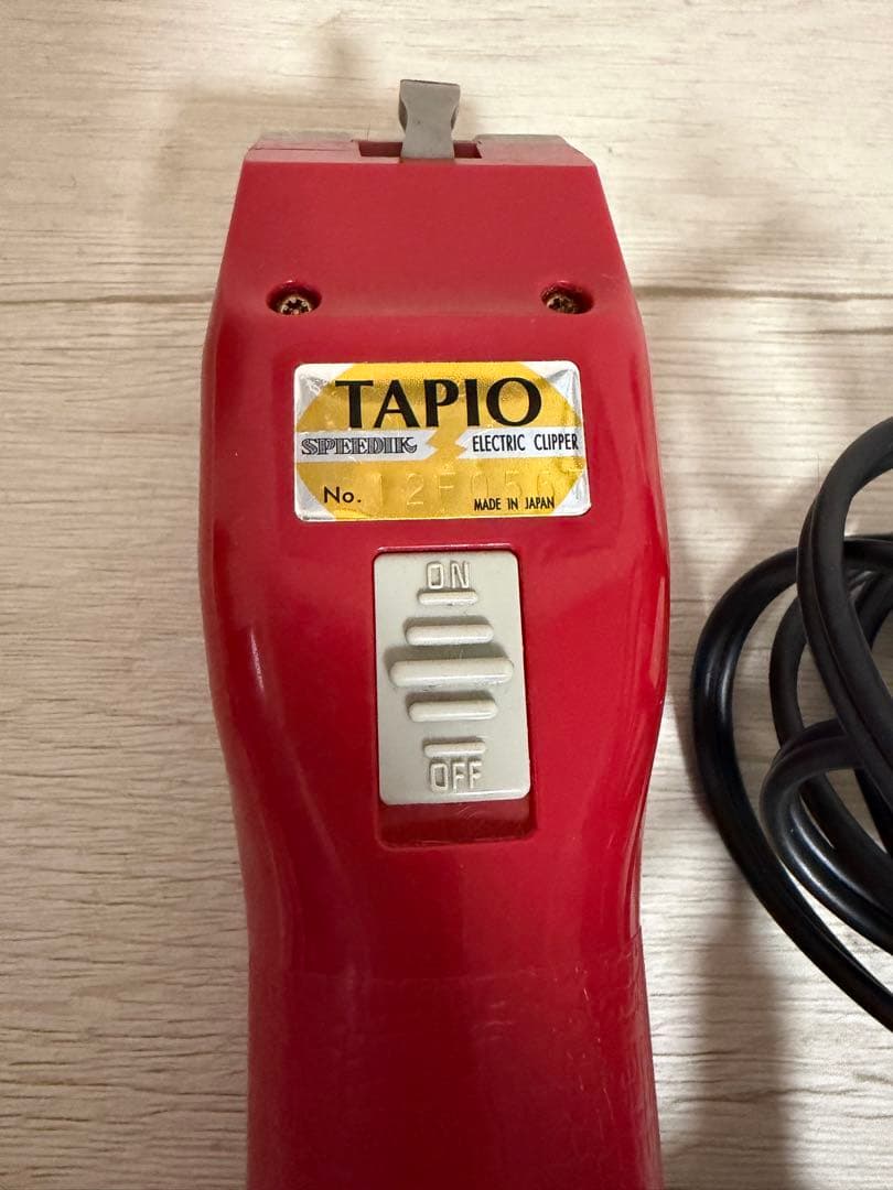 美品!!!TAPIO バリカン レッド コード式 スピーディック