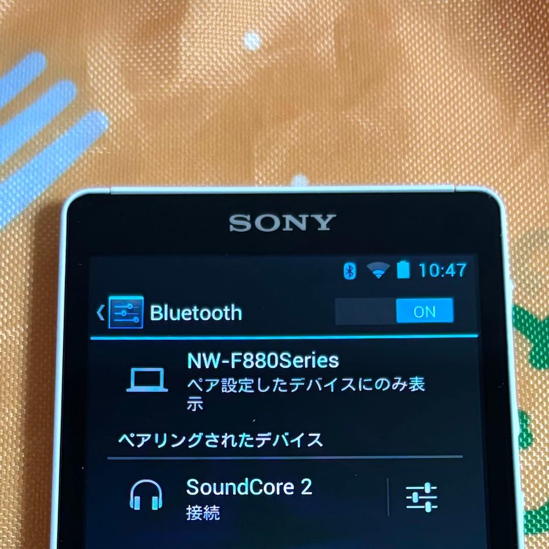 【美品】SONY ウォークマン　NW-F885 16GB しろ　5009
