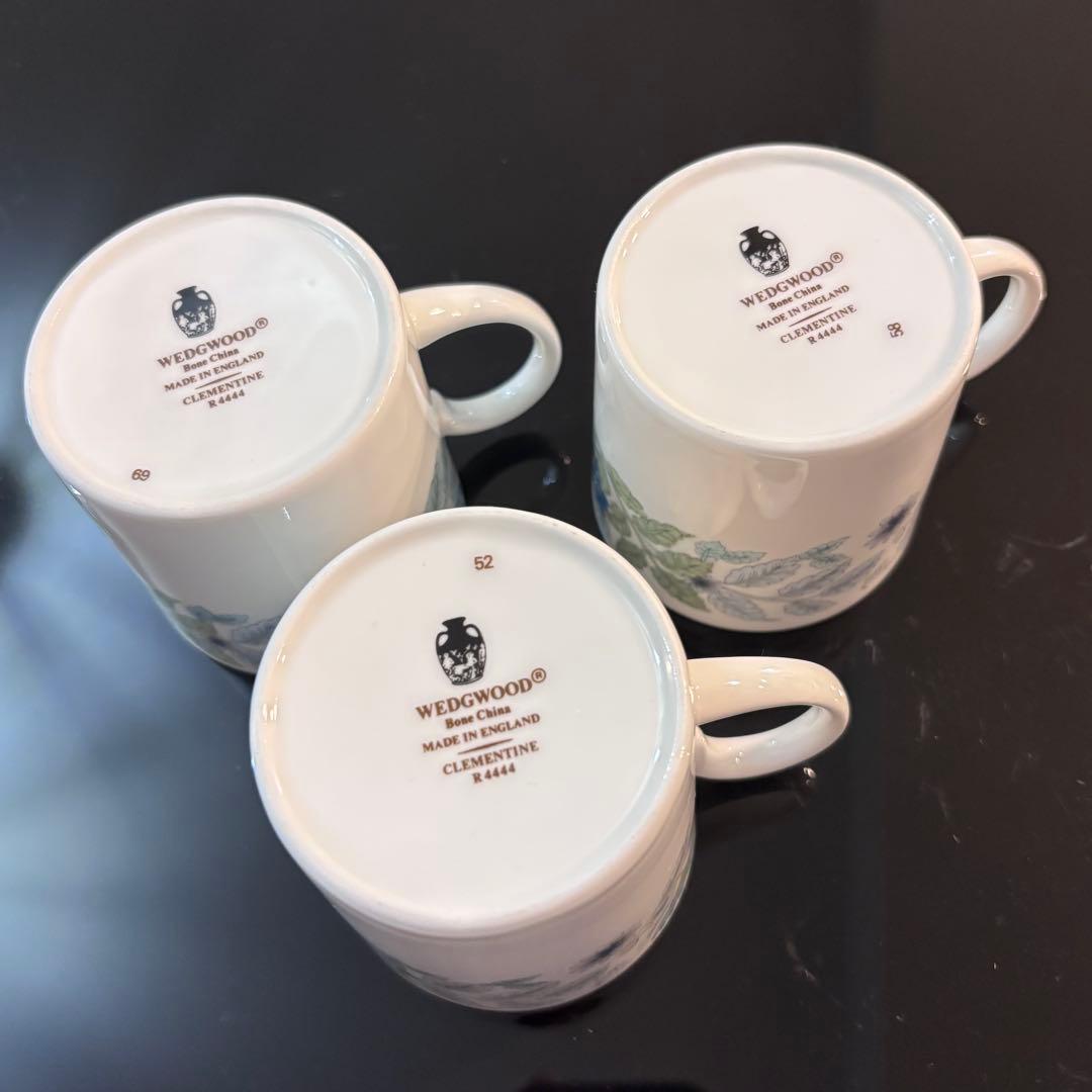 クレメンタイン カップ&ソーサー 3客 黒壺 アンティーク