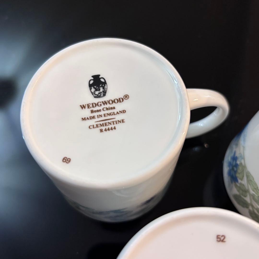 クレメンタイン カップ&ソーサー 3客 黒壺 アンティーク