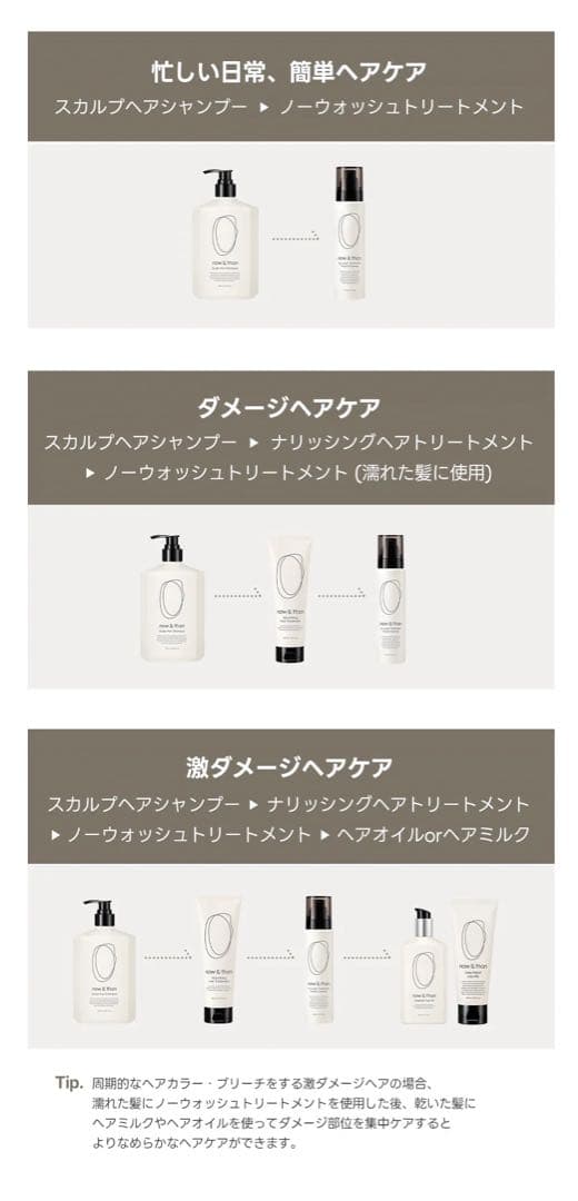 【新品】 ナウアンドダン now&than シャンプー トリートメント オイル