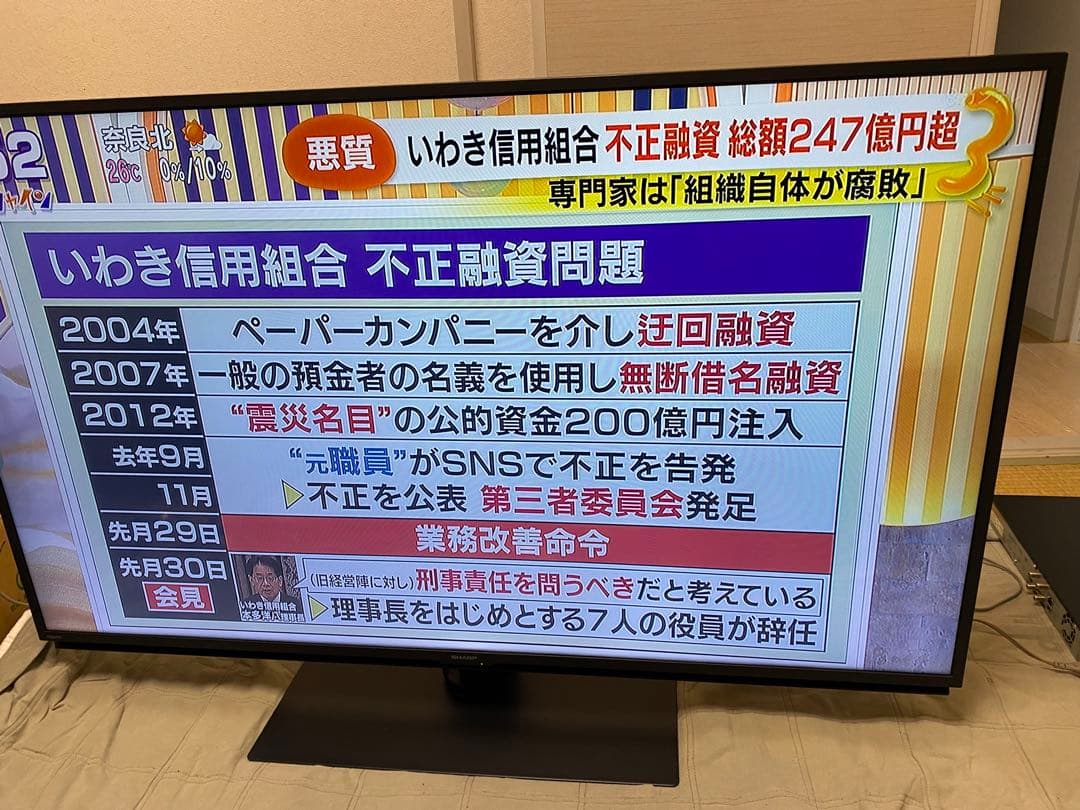 シャープ 50V型 4K 液晶テレビ AQUOS 4T-C50CH1 23年製