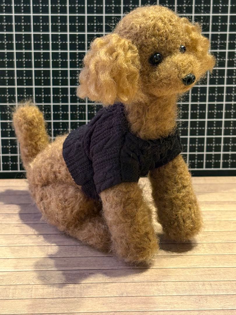 羊毛フェルト トイプードル（レッド）