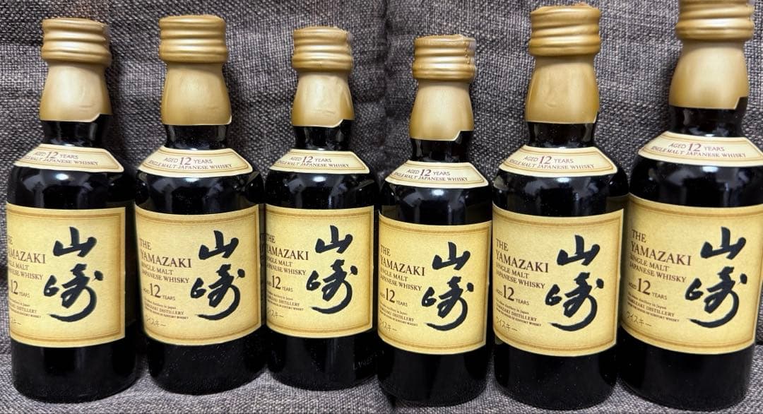 サントリーウイスキー山崎12年　ミニチュアボトル50ml 6本セット
