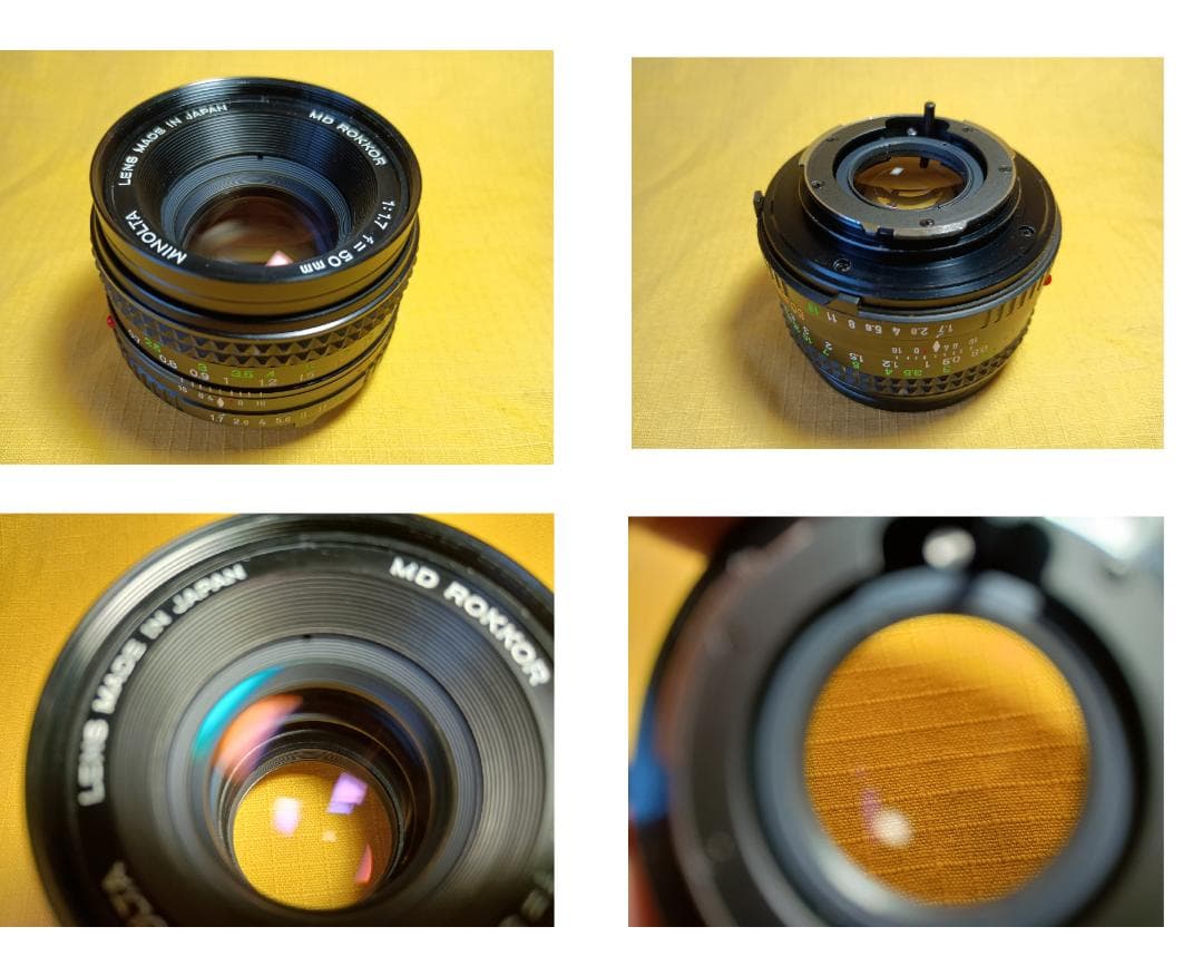 ミノルタXG-E＋MD ROKKOR 1:1.7 f=50㎜ きれいな整備品中古