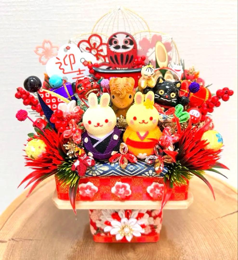 ✴︎お正月オブジェ✴︎ちりめん人形と招き猫✴︎2026✴︎専用✴︎