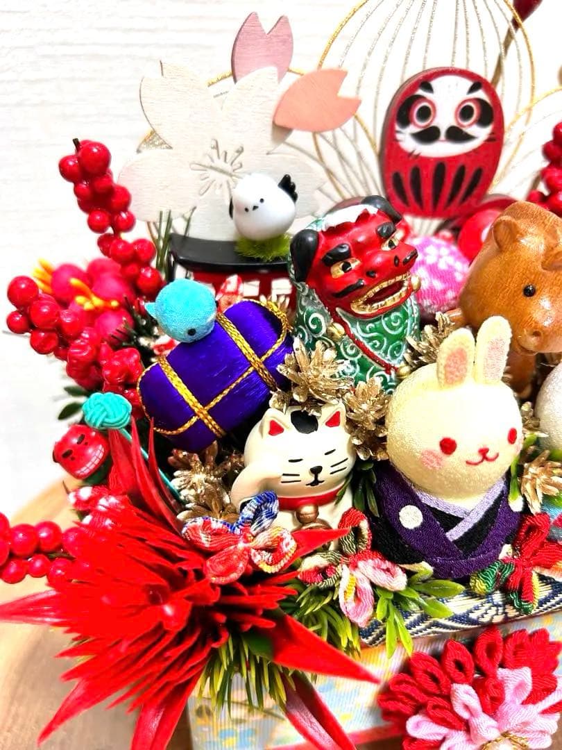 ✴︎お正月オブジェ✴︎ちりめん人形と招き猫✴︎2026✴︎専用✴︎