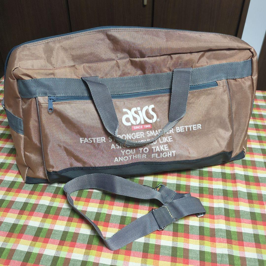SALE　レア　レトロ　アシックス　ナイロン　ボストンバッグ