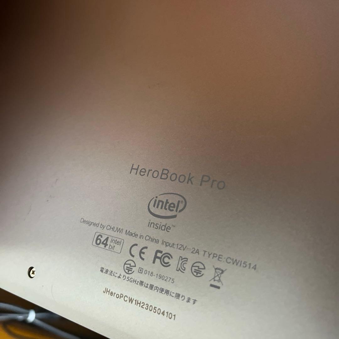 ノートパソコン Herobook Pro 14.1インチ 定価3万円