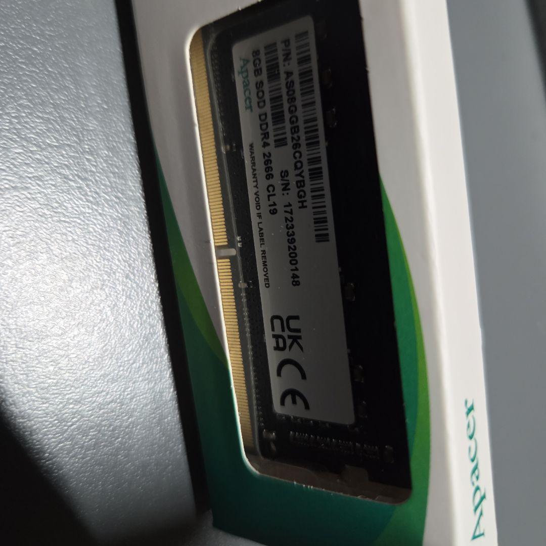 Apacer 8GB DDR4 2666MHz メモリモジュール