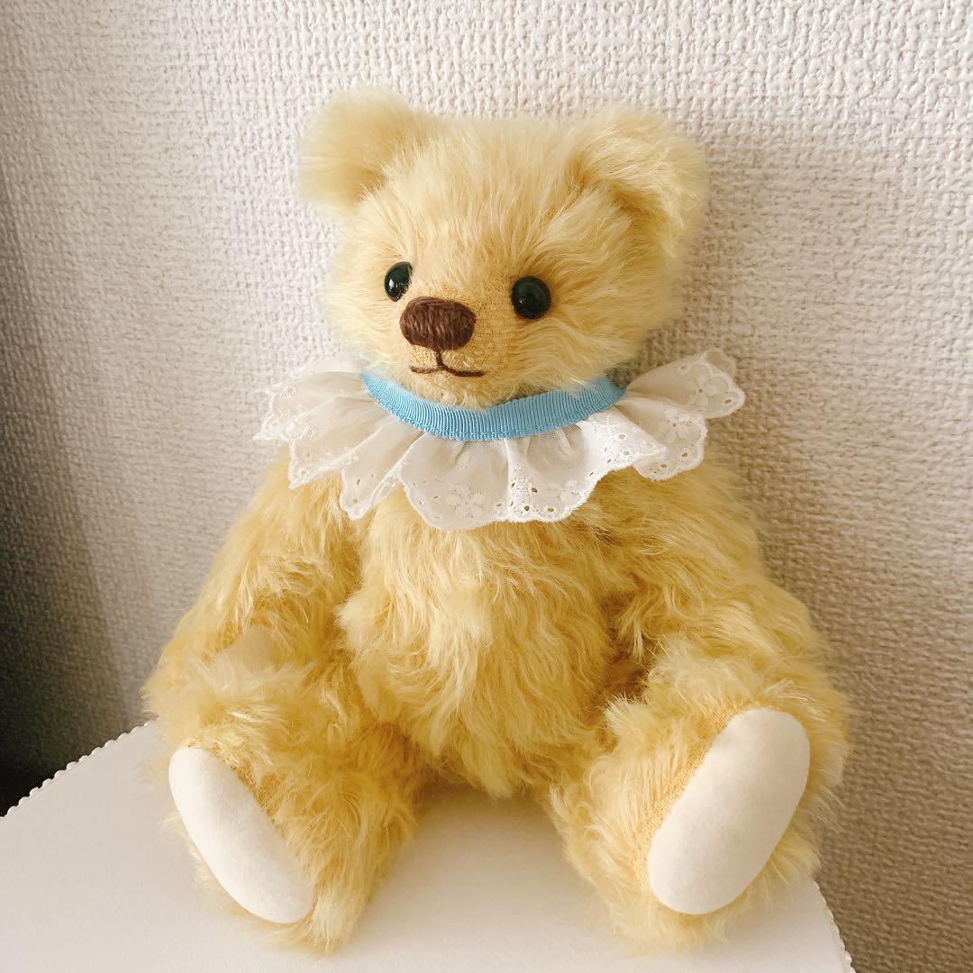 Nana Bee.♡ハンドメイド テディベア 23㎝ イエロークリーム