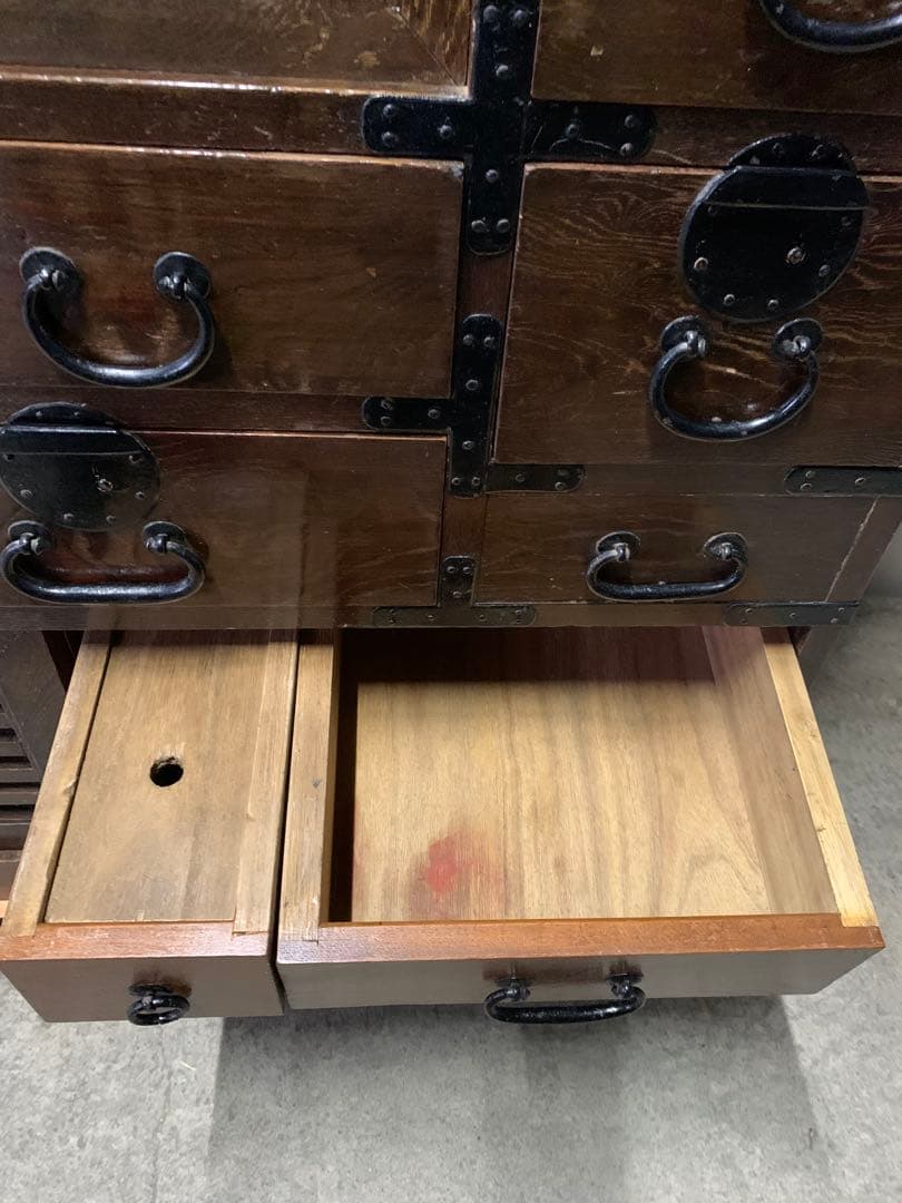 古家具 帳場箪笥 時代箪笥 和箪笥 明治 大正 昭和 レトロ ビンテージ 古民家
