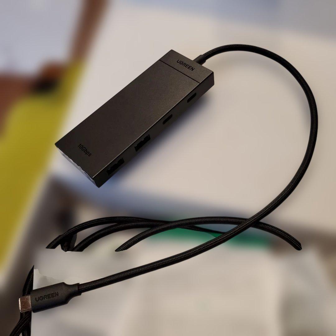 UGREEN ワイヤレスHDMI送受信機 USB-Cとハブの2点セット