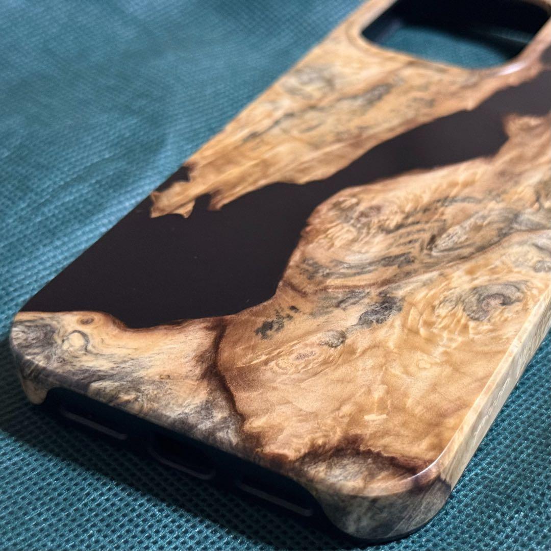 Apple iPhone 16 Pro Max スタビライズドウッド 木 ケース