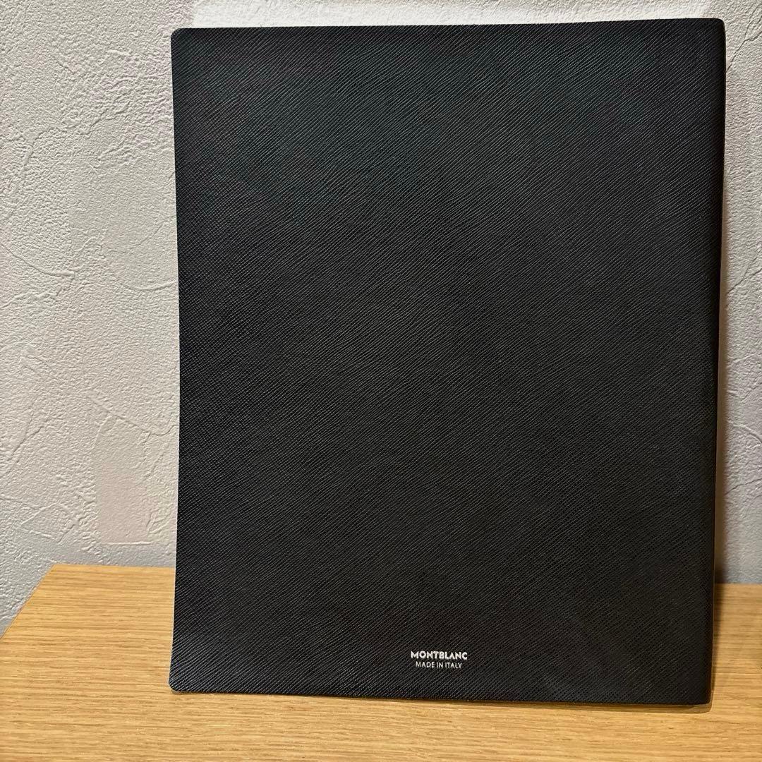 【未使用品】Montblanc 黒 レザー ノート 21×26モンブラン