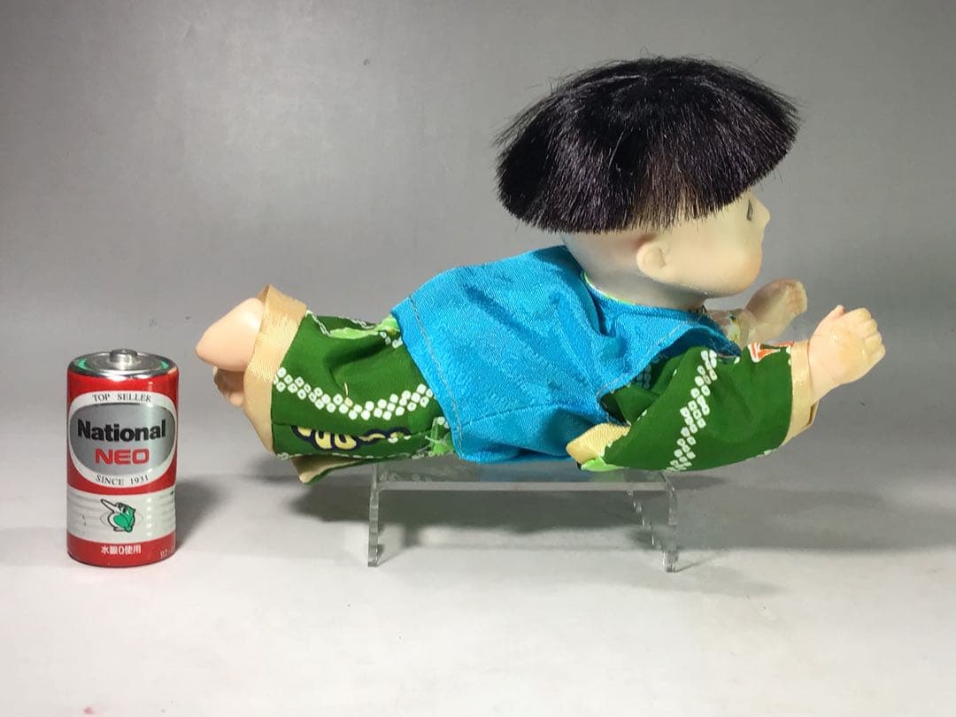 昭和レトロ ソフビ 市松人形 稚児 日本人形 郷土玩具 ミニチュア ドール 玩具