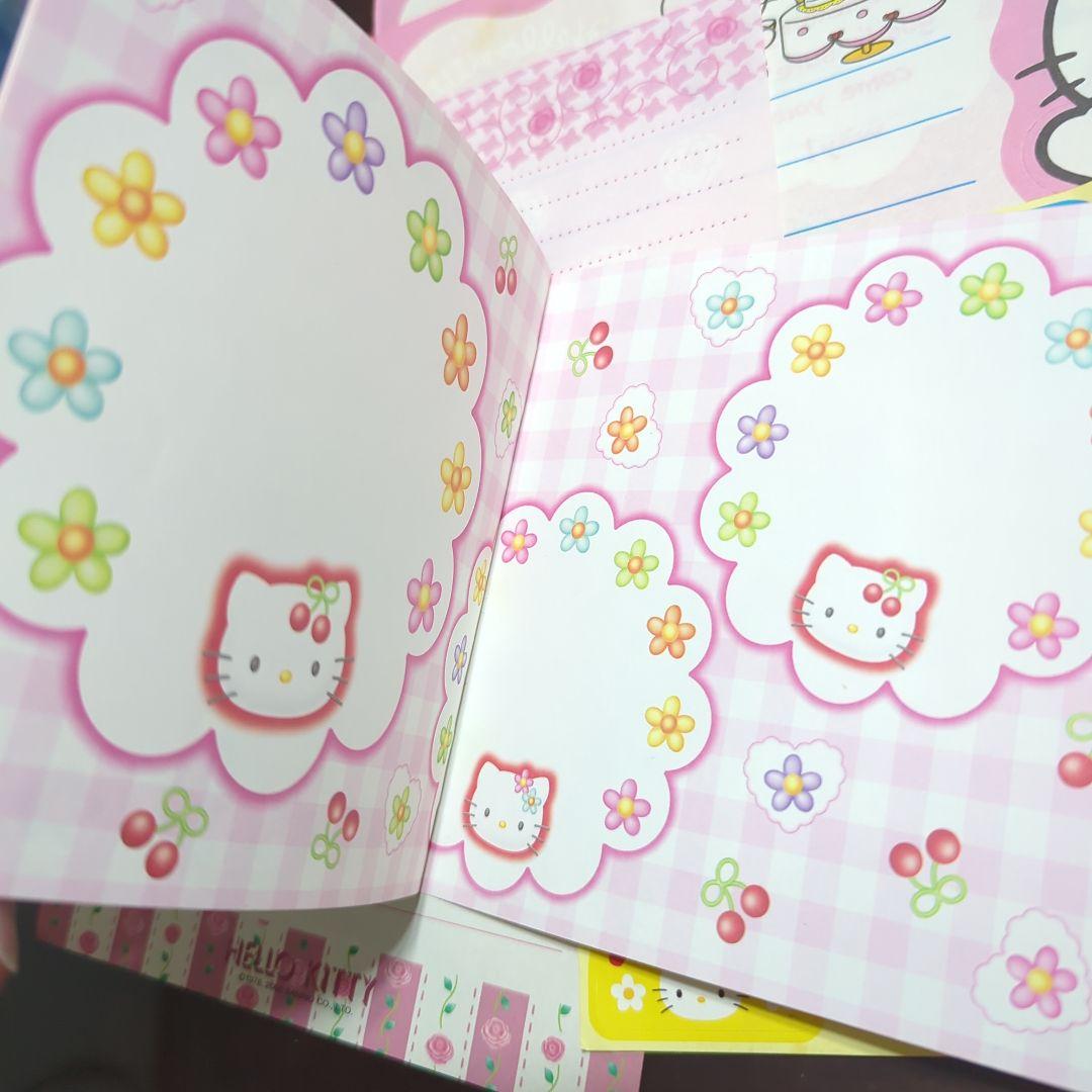 平成レトロ　ハローキティ　メモ帳　便箋　中古品