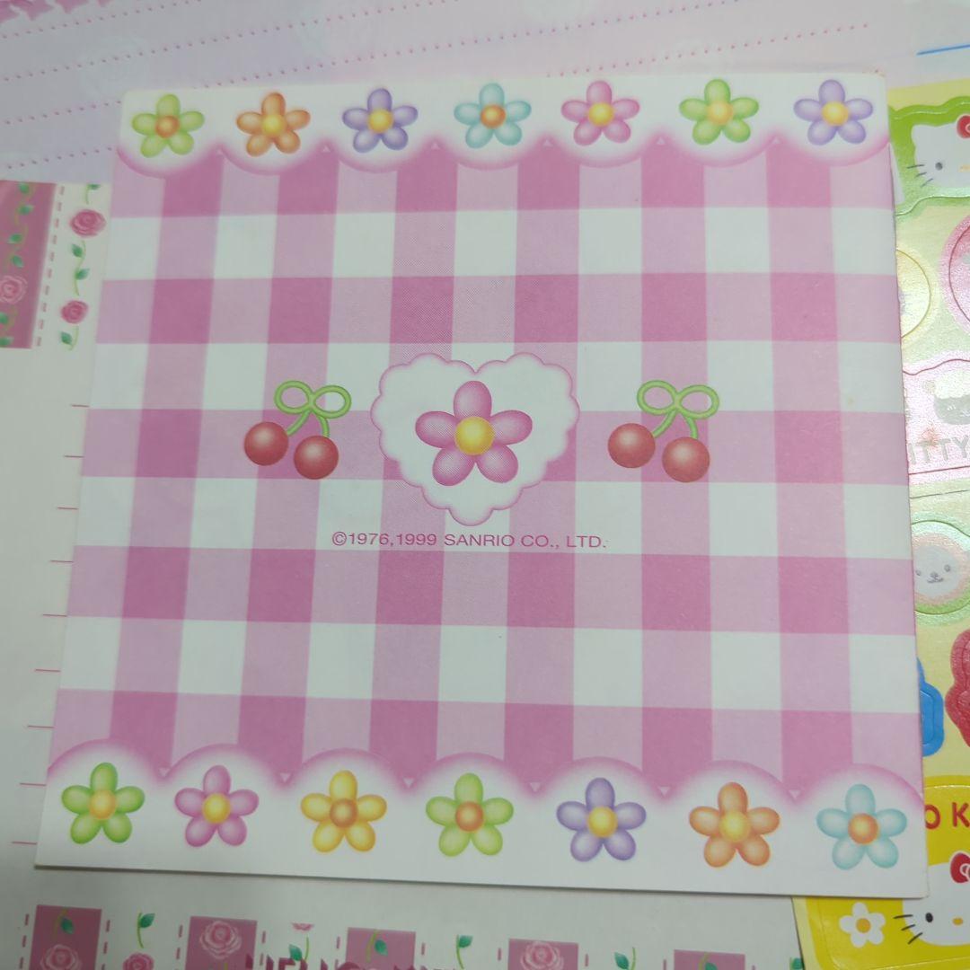 平成レトロ　ハローキティ　メモ帳　便箋　中古品