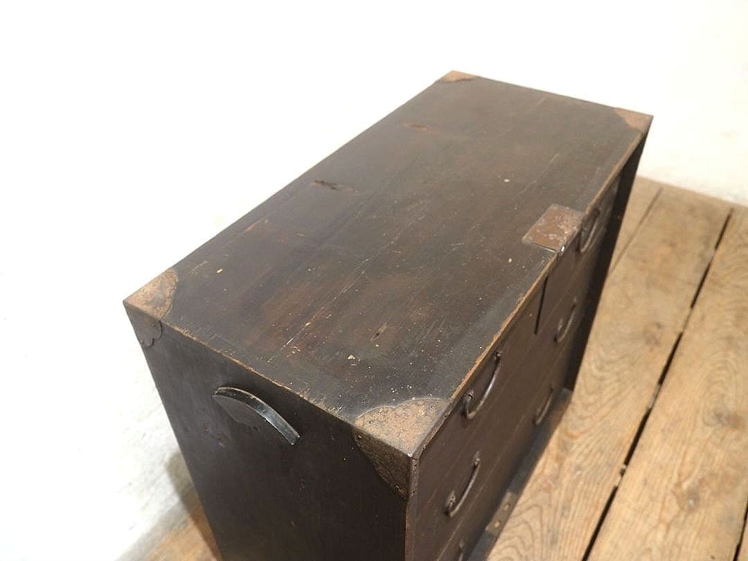 1456 アンティーク　小箪笥　棒タンス　収納棚　骨董　レトロ　インテリア