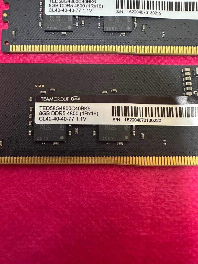 DDR5-4800 8G 2枚セット 計16G