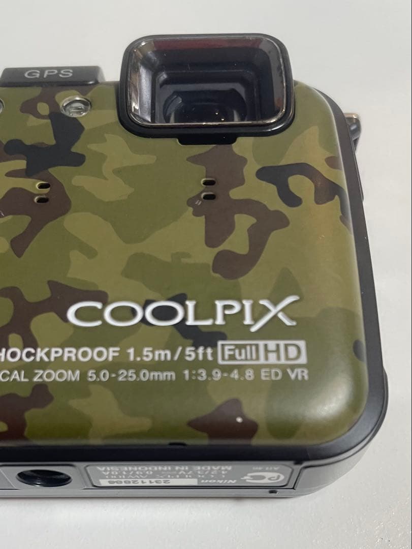 【動作品】Nikon COOLPIX AW100 防水デジカメ　迷彩