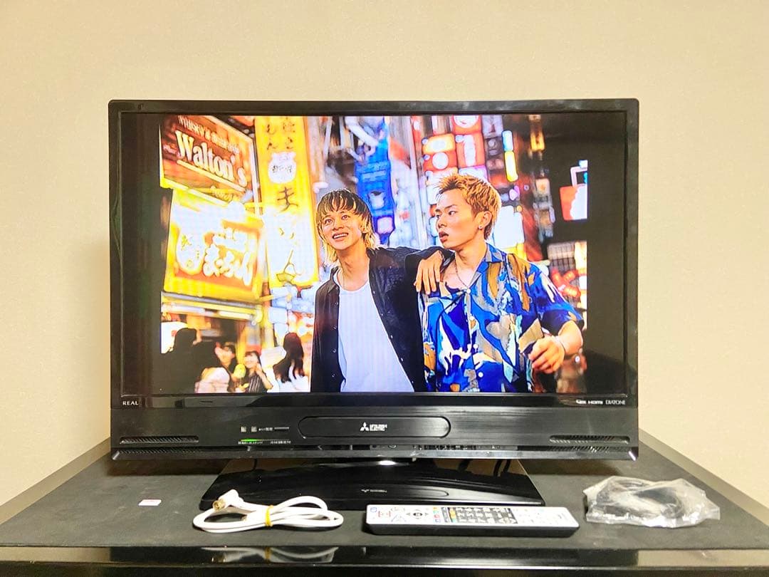 優待価格】三菱 REAL LCD 32V型｜ブルーレイ&HDD内蔵｜純正リモコン