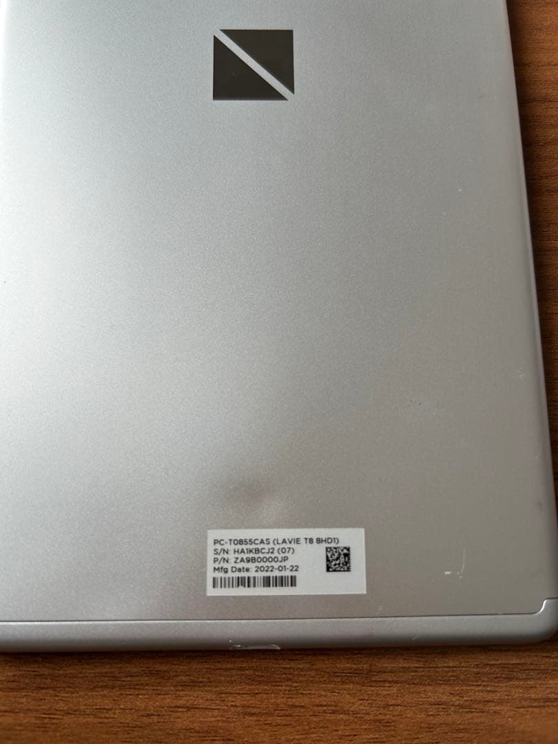 NEC 8型 Android タブレットLAVIE T0855/CAS