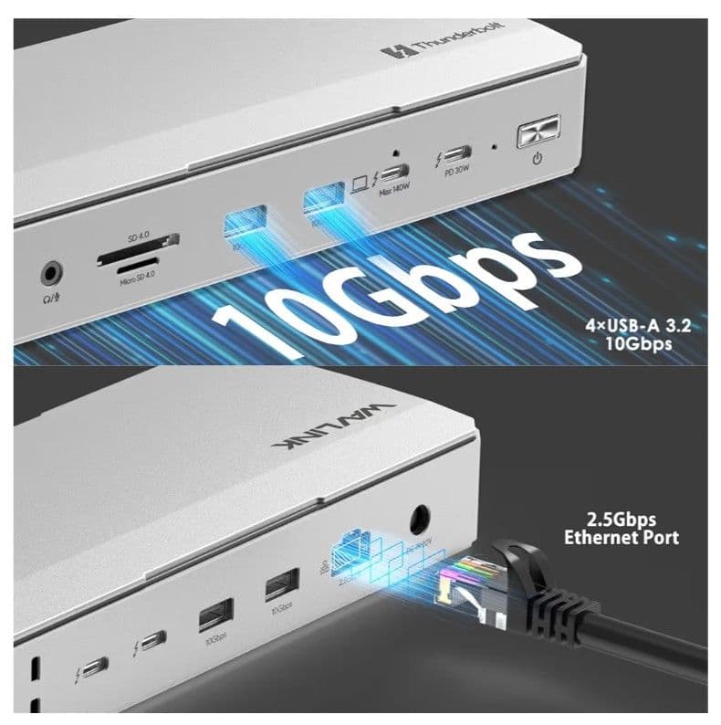 【最新規格】WAVLINK Thunderbolt 5 ドッキングステーション
