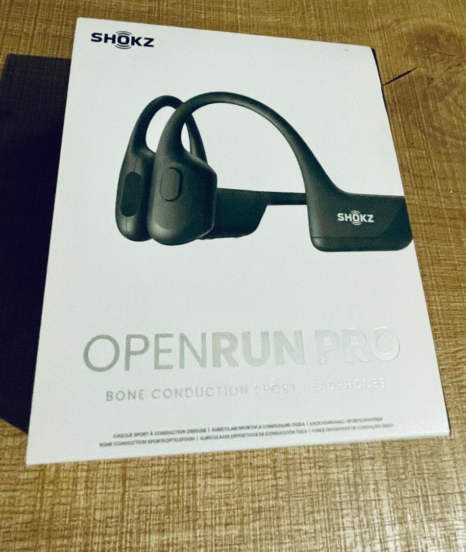 SHOKZ OpenRun Pro 骨伝導イヤホン ブラック【付属品完備】