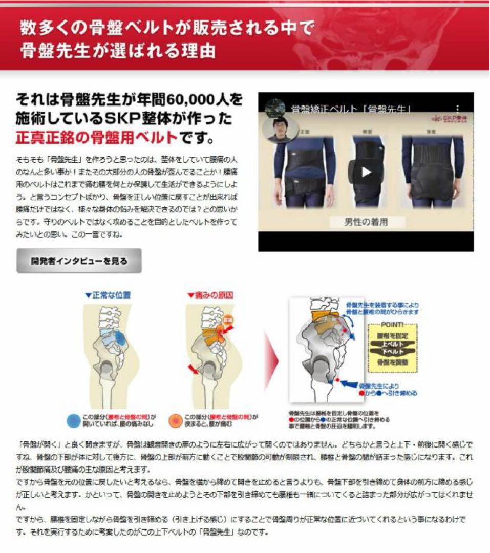 新品★骨盤先生 SKP整体が作ったベルト 上下ベルトセット