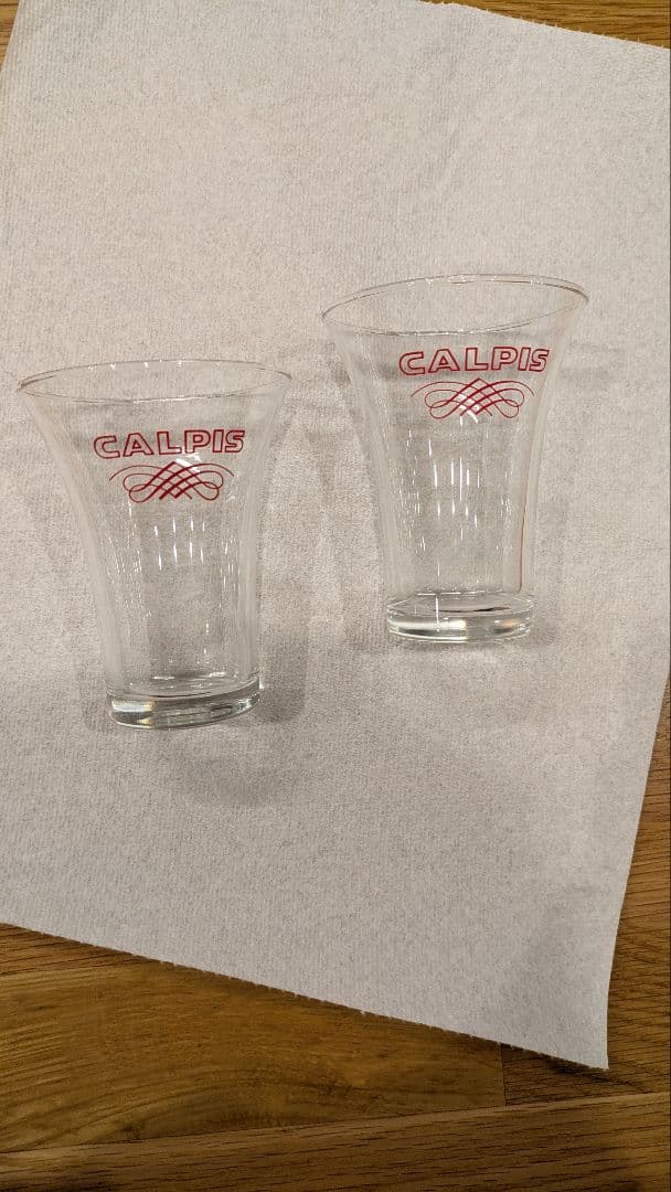 【送料無料】12個セット 未使用品 当時物 カルピス 朝顔グラス 昭和レトロ