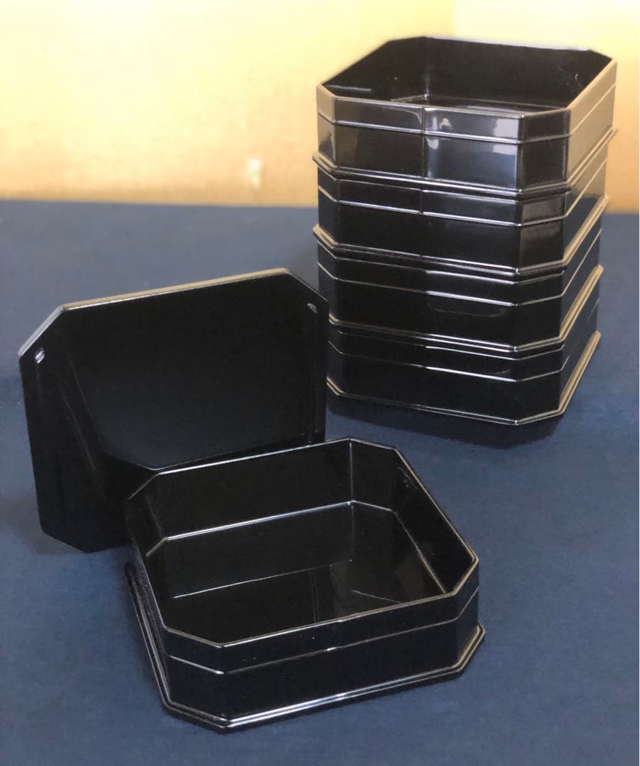 割引❗️《R》茶道具 真塗 縁高重 塗師 岡本陽斎 木製漆器 260218け4