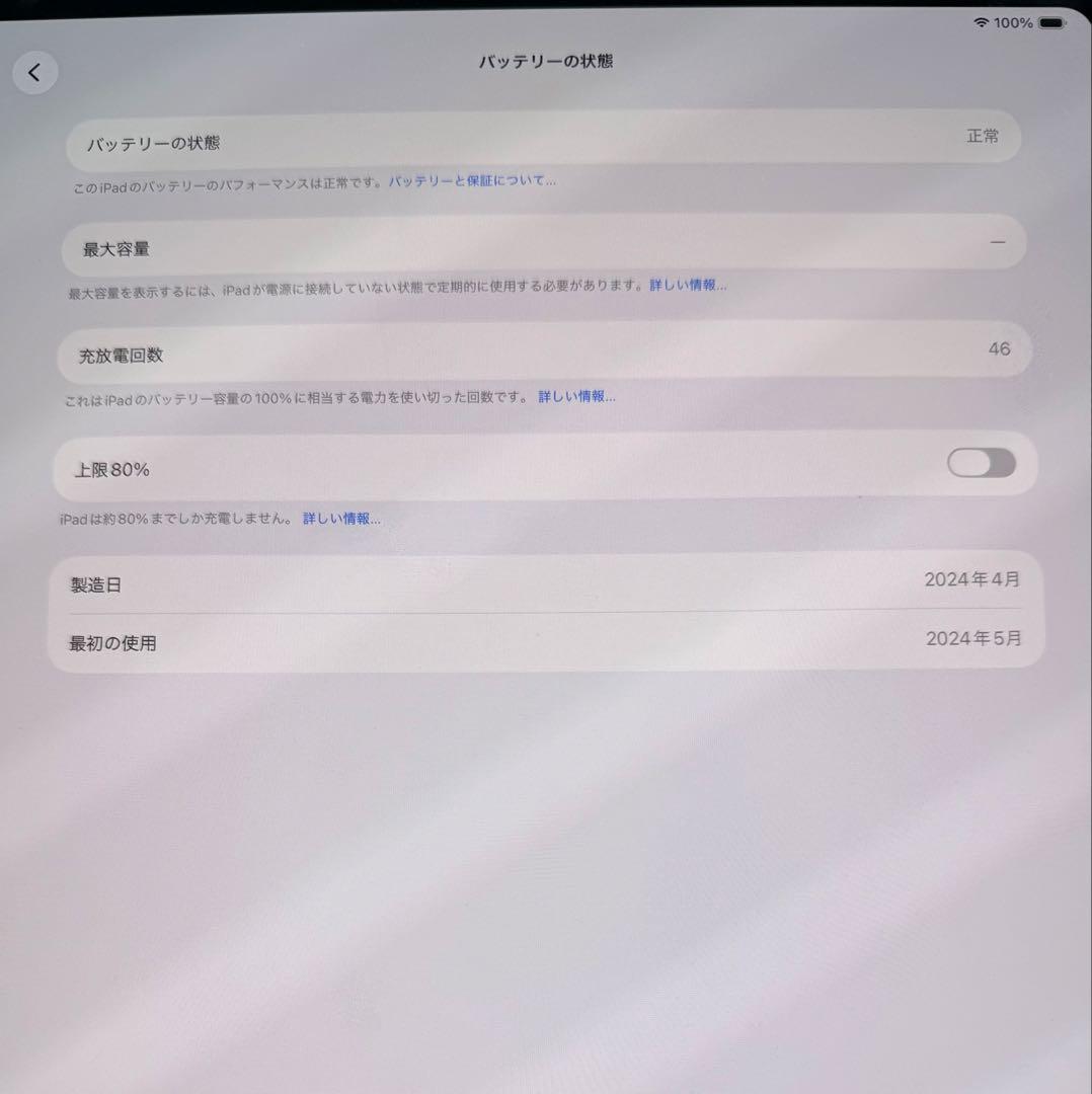 iPad Pro 13インチ M4 1TB シルバー Wi-Fi