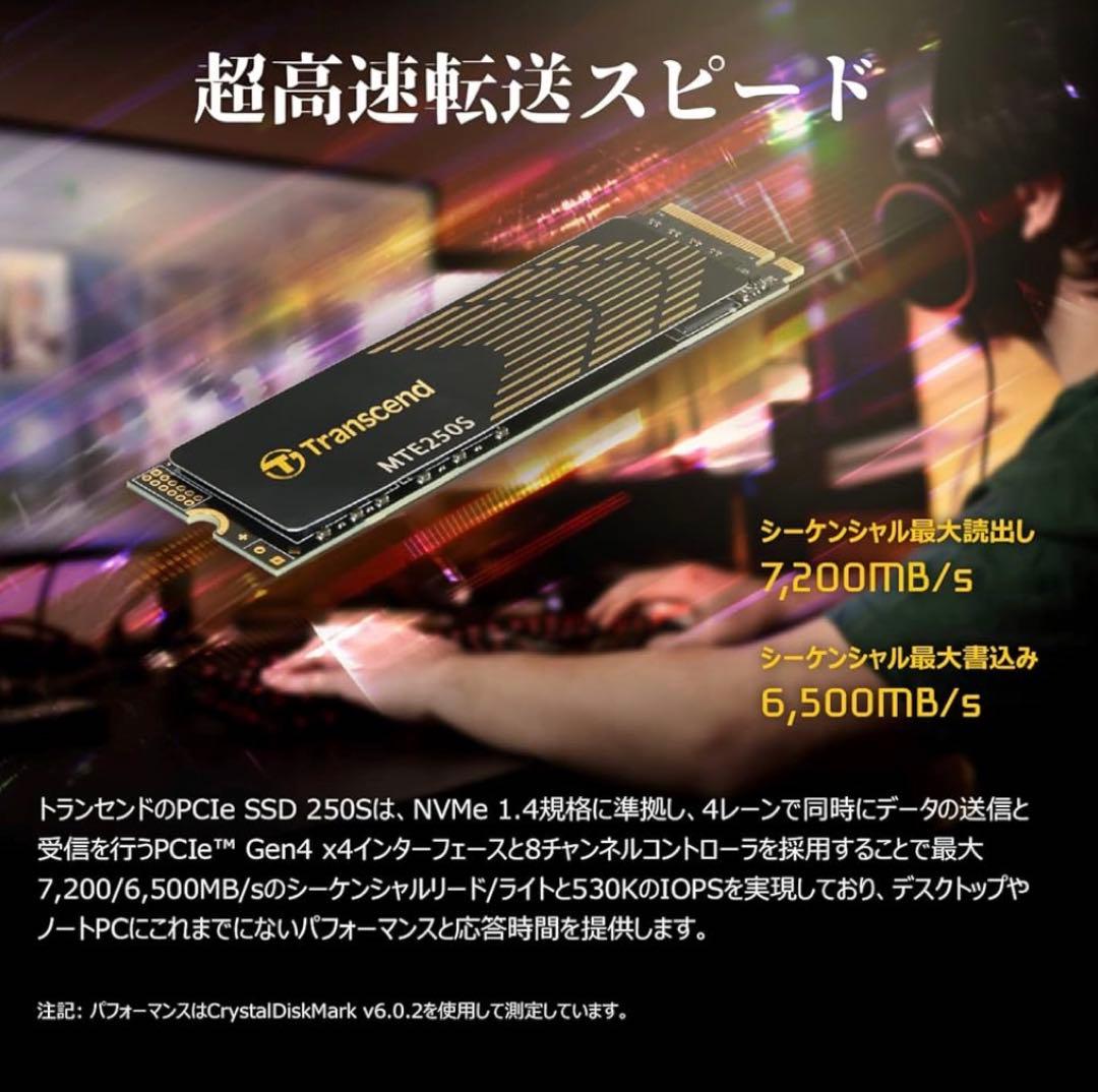トランセンド ssd 2TB TS2TMTE250S