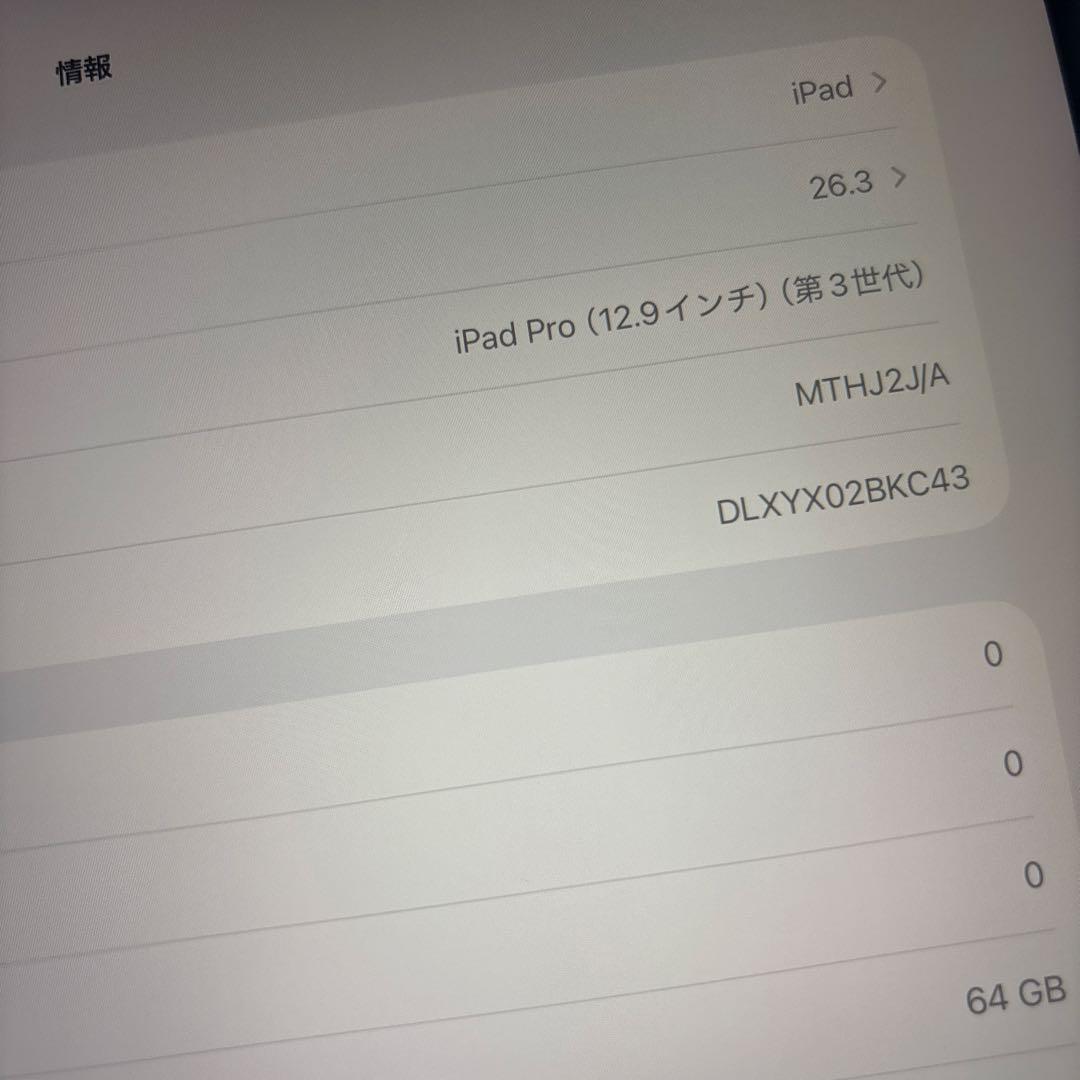 Apple iPad pro 12.9インチ 第三世代