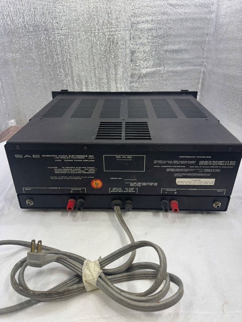 SAE 2600 パワーアンプ 通電確認済み