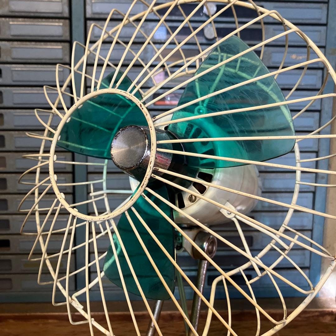 昭和レトロ シャープ 早川電機 扇風機 PK-255 20㎝羽根 卓上扇 動作品