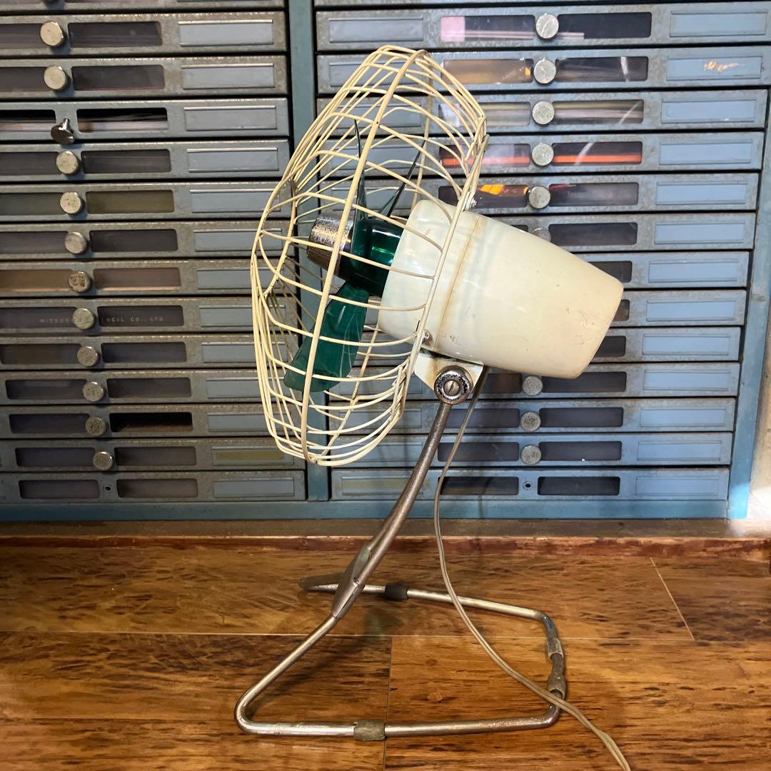 昭和レトロ シャープ 早川電機 扇風機 PK-255 20㎝羽根 卓上扇 動作品